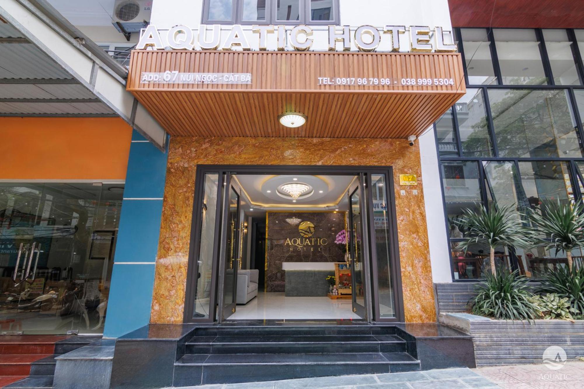 Aquatic Hotel Cat Ba Cat Ba Island Exterior foto